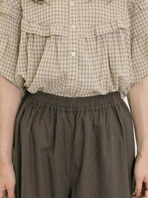 Samansa Mos2「【M/Lサイズ】裾切替ギャザーパンツ」|その他|