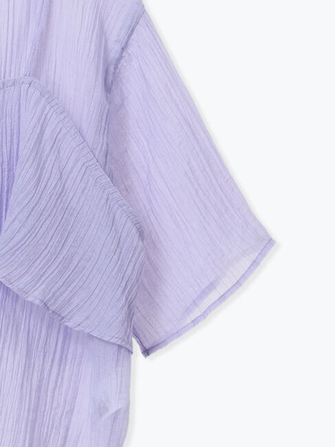 Samansa Mos2 blue「ビスチェドッキングブラウス」|シャツ・ブラウス|