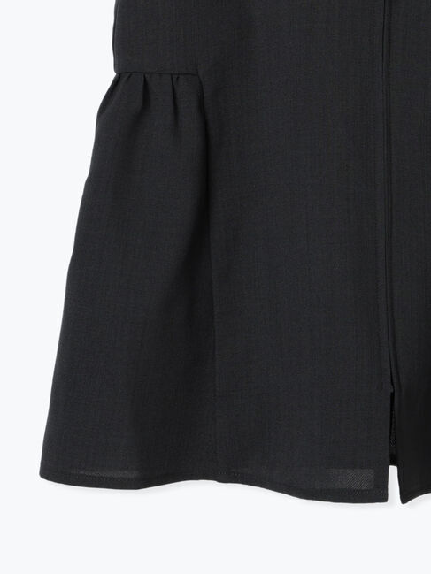 Samansa Mos2 blue「ジップベスト」|シャツ・ブラウス|