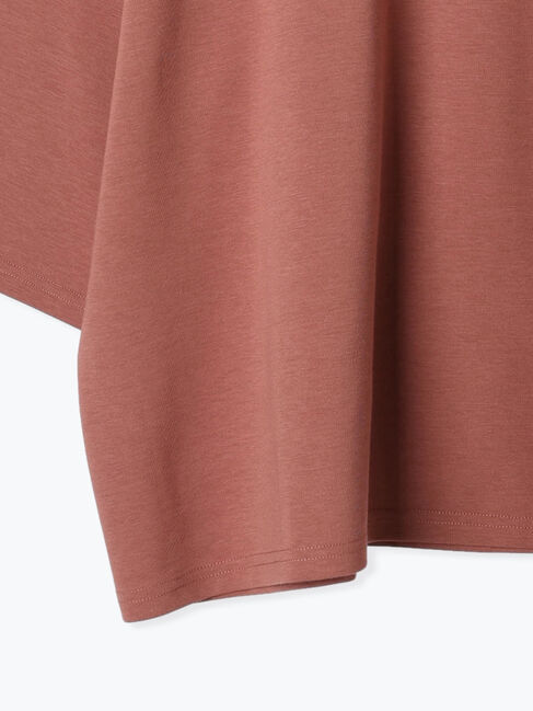 Samansa Mos2 blue「ポンチロゴ刺繍プルオーバー」|Tシャツ・カットソー|