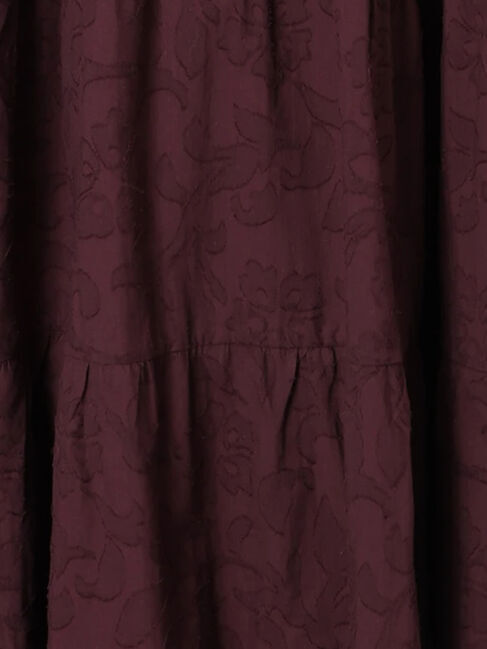 Samansa Mos2 blue「花ジャガードティアードワンピース」|ワンピース|