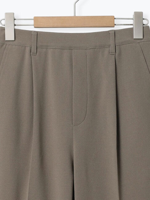 Samansa Mos2 blue「カットジョーゼットセミフレアパンツ」|その他|