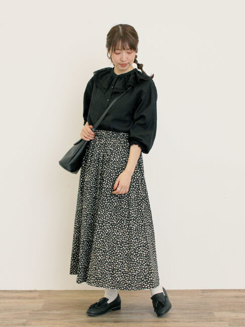 Samansa Mos2「柄アソートタックスカート」|スカート|