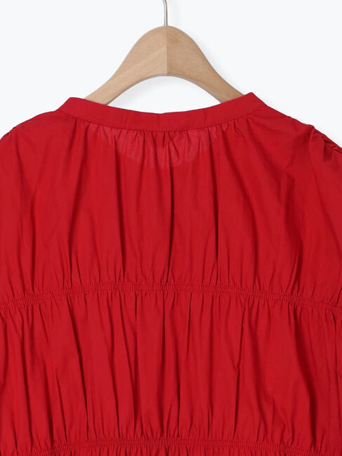 Samansa Mos2「シャーリングチュニック」|シャツ・ブラウス|