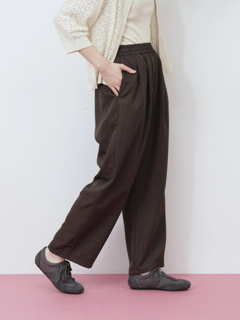 Samansa Mos2 blue「タックイージーパンツ」|その他|