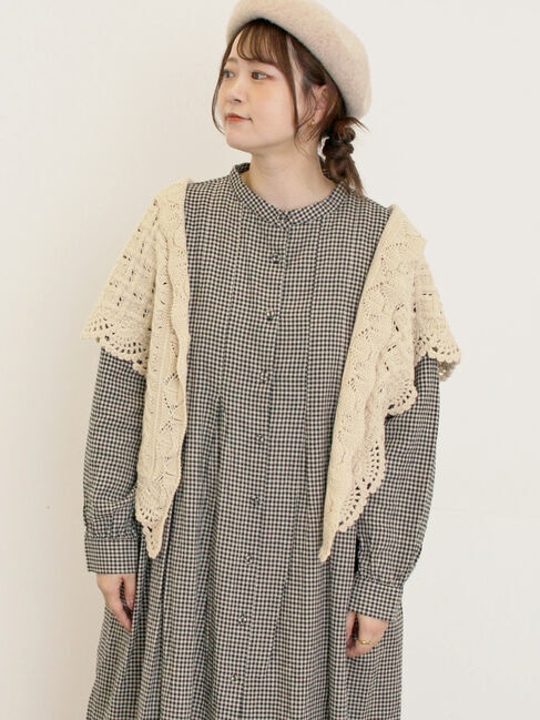 Samansa Mos2「トライアングルニットストール」|その他|