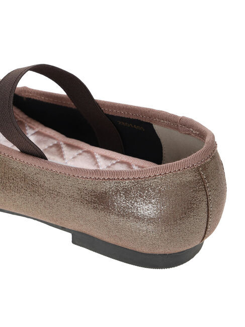 Samansa Mos2「ゴムストラップメタリックバレエシューズ」|ビジネス・ドレスシューズ|