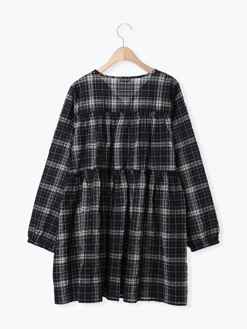 Samansa Mos2「◎サッカーチェックチュニック」|シャツ・ブラウス|