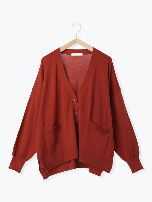 Samansa Mos2 blue「マルチスタイルVネックカーディガン」|カーディガン|