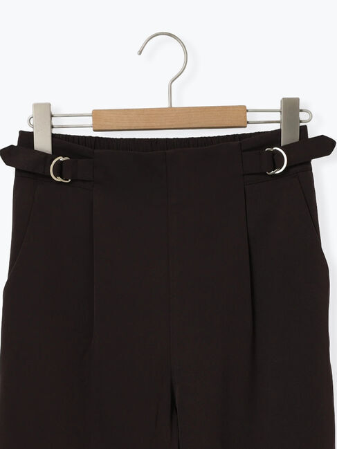 Samansa Mos2 blue「【イージーケア】サイドタブストレートパンツ」|その他|