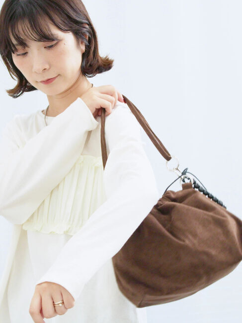 Samansa Mos2 blue「ビスチェドッキングカットソー」|Tシャツ・カットソー|