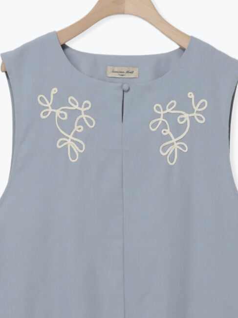 Samansa Mos2「◎コード刺繍ジレワンピース」|ワンピース|