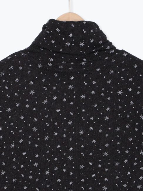 Samansa Mos2「【吸湿発熱】ベア天雪柄タートルネックインナー」|Tシャツ・カットソー|