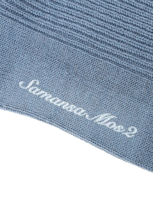 Samansa Mos2「雪柄刺繍ソックス」|ソックス|