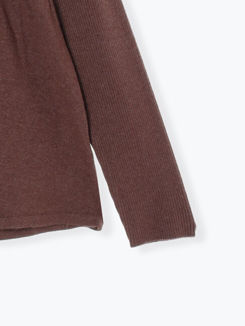 Samansa Mos2 blue「◎ペプラムニットプルオーバー」|ニット・セーター|