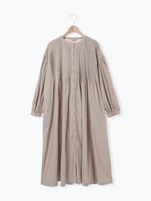 Samansa Mos2「【S/Mサイズ】綿麻/デニムピンタックワンピース」|ワンピース|