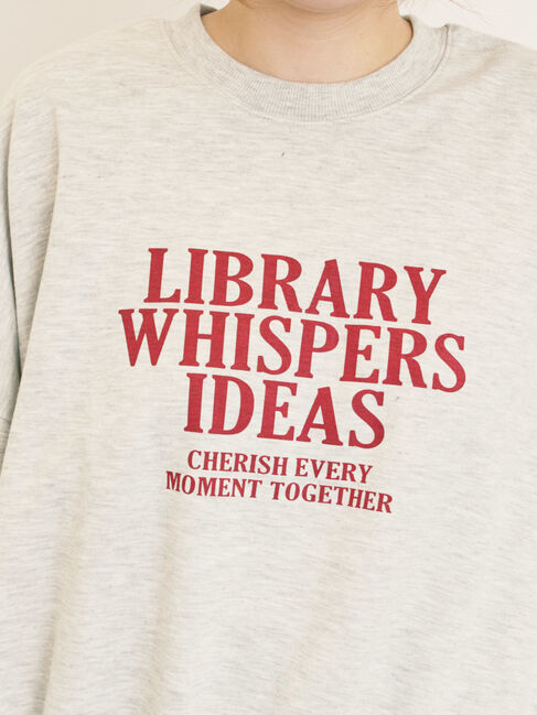 Samansa Mos2「プリントゆるスウェット」|Tシャツ・カットソー|