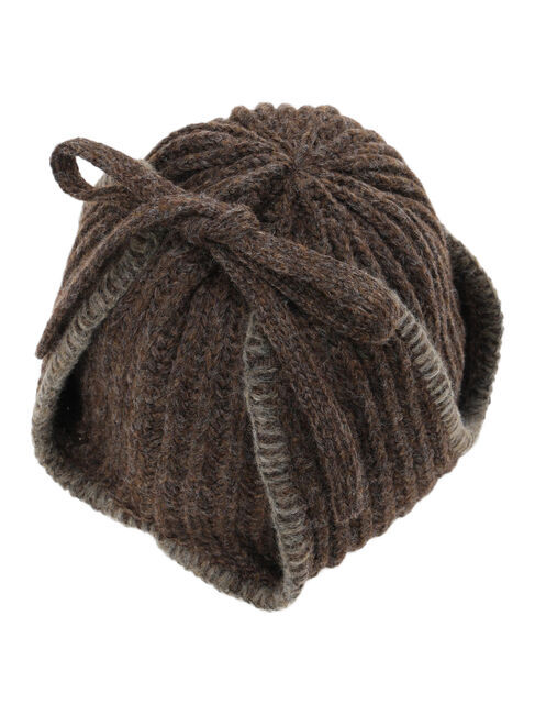 Samansa Mos2「配色ステッチニットフライトキャップ」|その他|