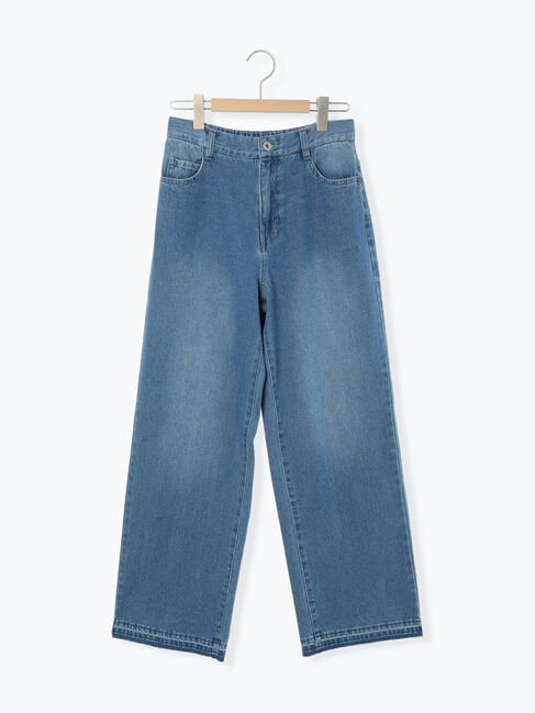 Samansa Mos2 blue「ストレートデニムパンツ」|その他|