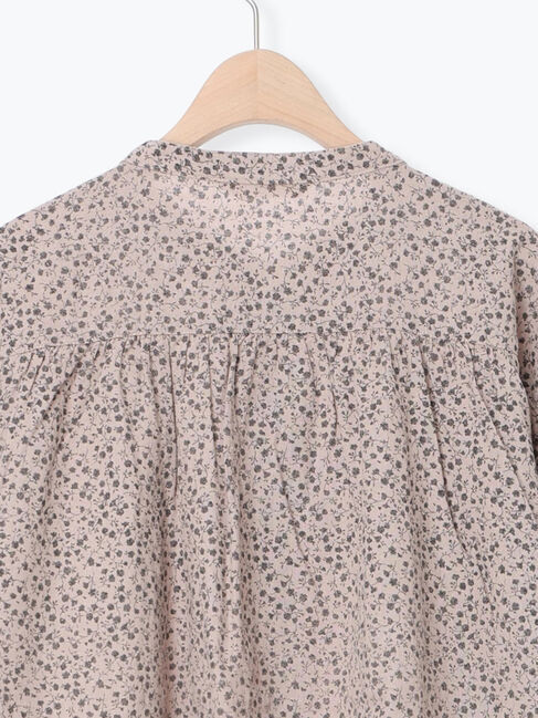 Samansa Mos2「【Cross&times;Linen】ギャザーブラウス」|シャツ・ブラウス|