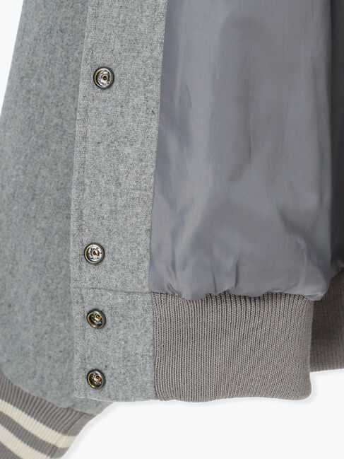 Samansa Mos2「ウール混セーラーカラー2WAY刺繍スタジャン」|ブルゾン・スタジャン|