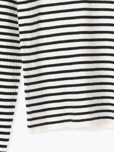 Samansa Mos2 blue「【Hug knit】リブハイネックプルオーバー」|ニット・セーター|