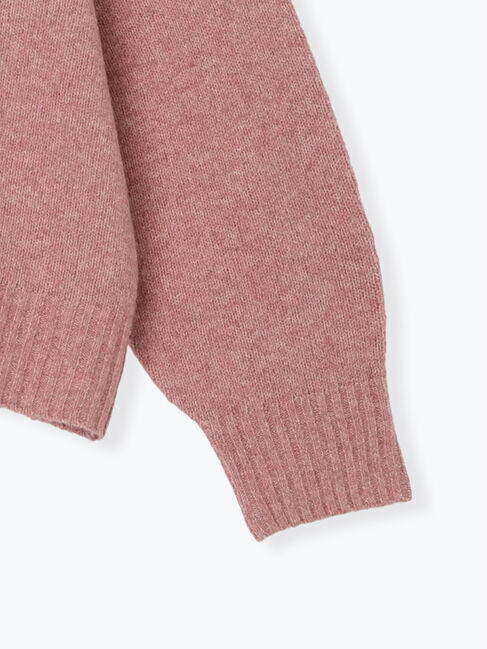 Samansa Mos2「かがりステッチZIPニットカーディガン」|カーディガン|