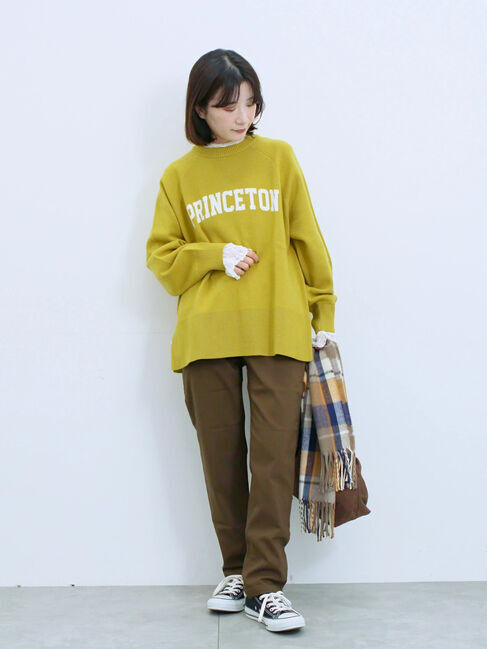 Samansa Mos2 blue「裏起毛ストレッチパンツ」|その他|