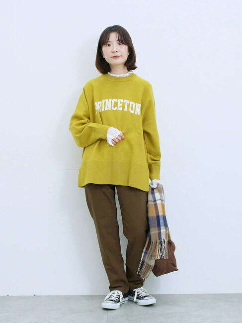 Samansa Mos2 blue「裏起毛ストレッチパンツ」|その他|