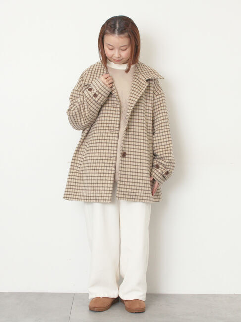 Samansa Mos2「【M/Lサイズ】裾絞りタックパンツ」|その他|