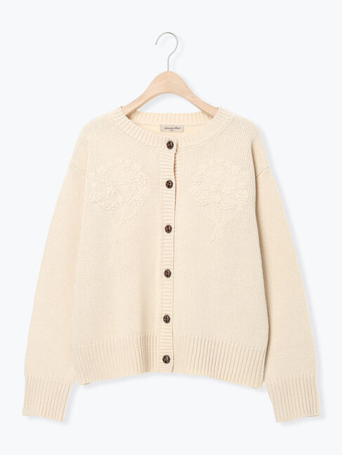 Samansa Mos2「◎刺繍カーディガン」|カーディガン|