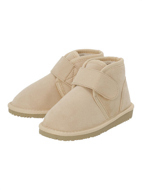 Samansa Mos2 Lagom「ムートン風ブーツ」|ショートブーツ|ベージュ