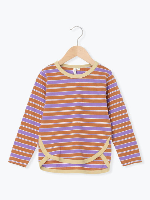 Samansa Mos2 Lagom「マルチボーダーロンT」|Tシャツ・カットソー|