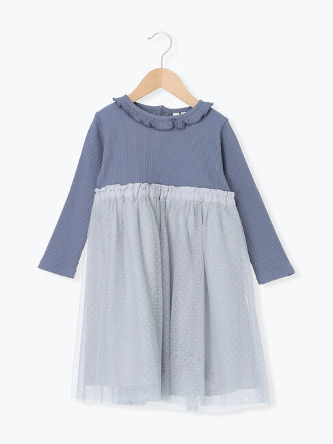 Samansa Mos2 Lagom「チュールドッキングワンピース」|ワンピース|