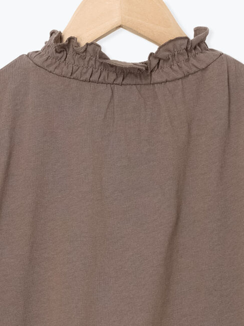 Samansa Mos2 Lagom「シャーリング衿カットソー」|Tシャツ・カットソー|