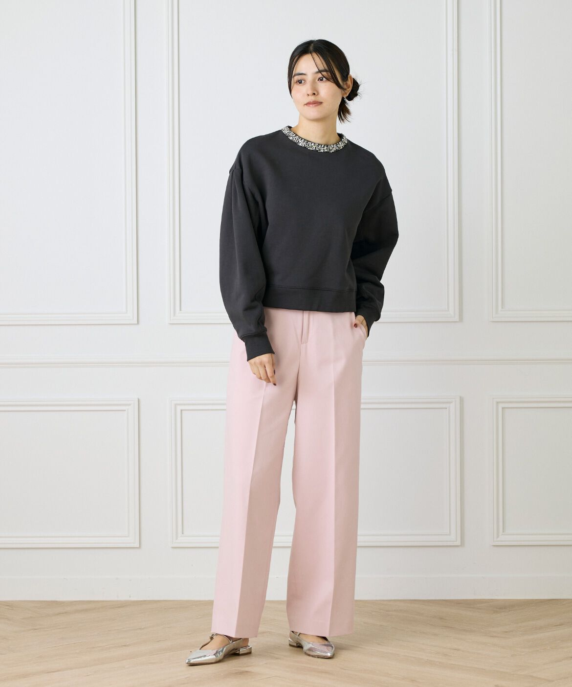 7-IDconcept.「センタープレスワイドパンツ」|その他|