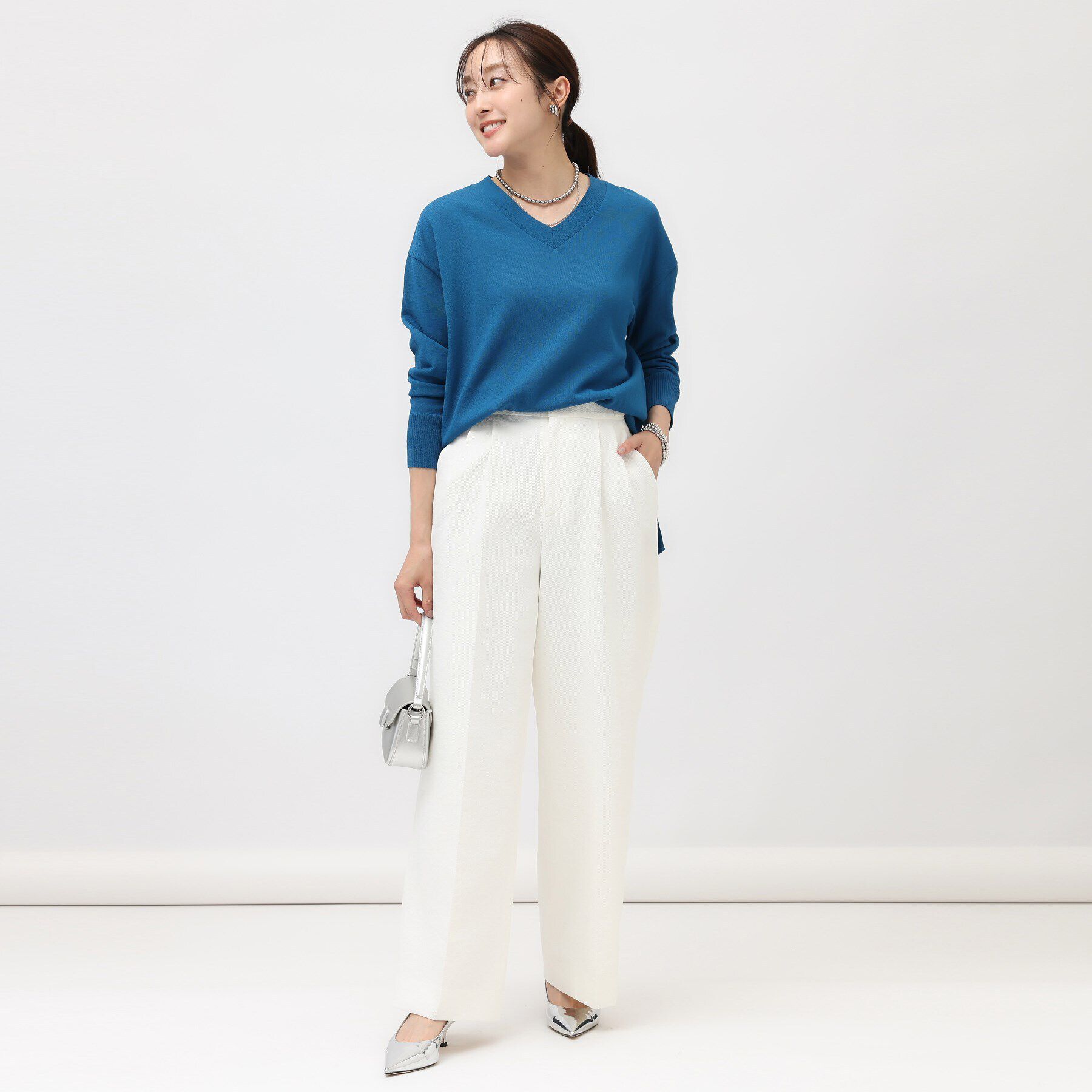 UNTITLED「【洗える/ドライタッチ】センタープレス ワイドパンツ」|その他|