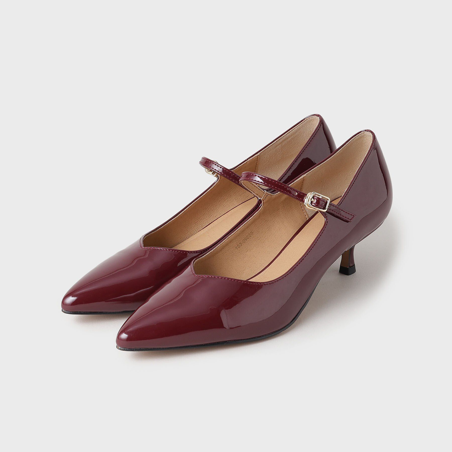 UNTITLED「エナメルメリージェーンパンプス」|パンプス|ボルドー(064)
