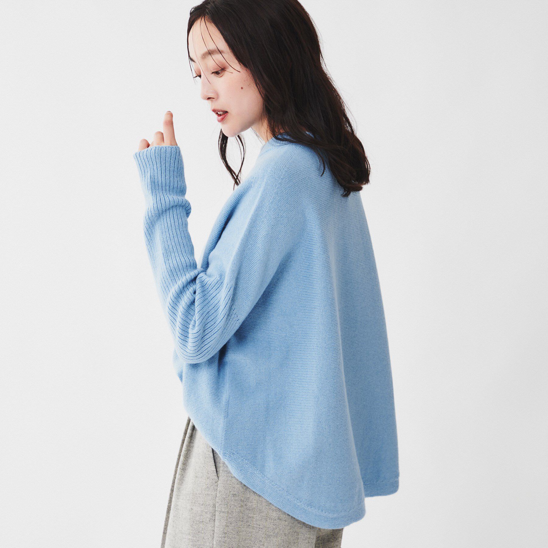 UNTITLED「ウールシルクカシミヤミックス ボートネックプルオーバーニット」|ニット・セーター|