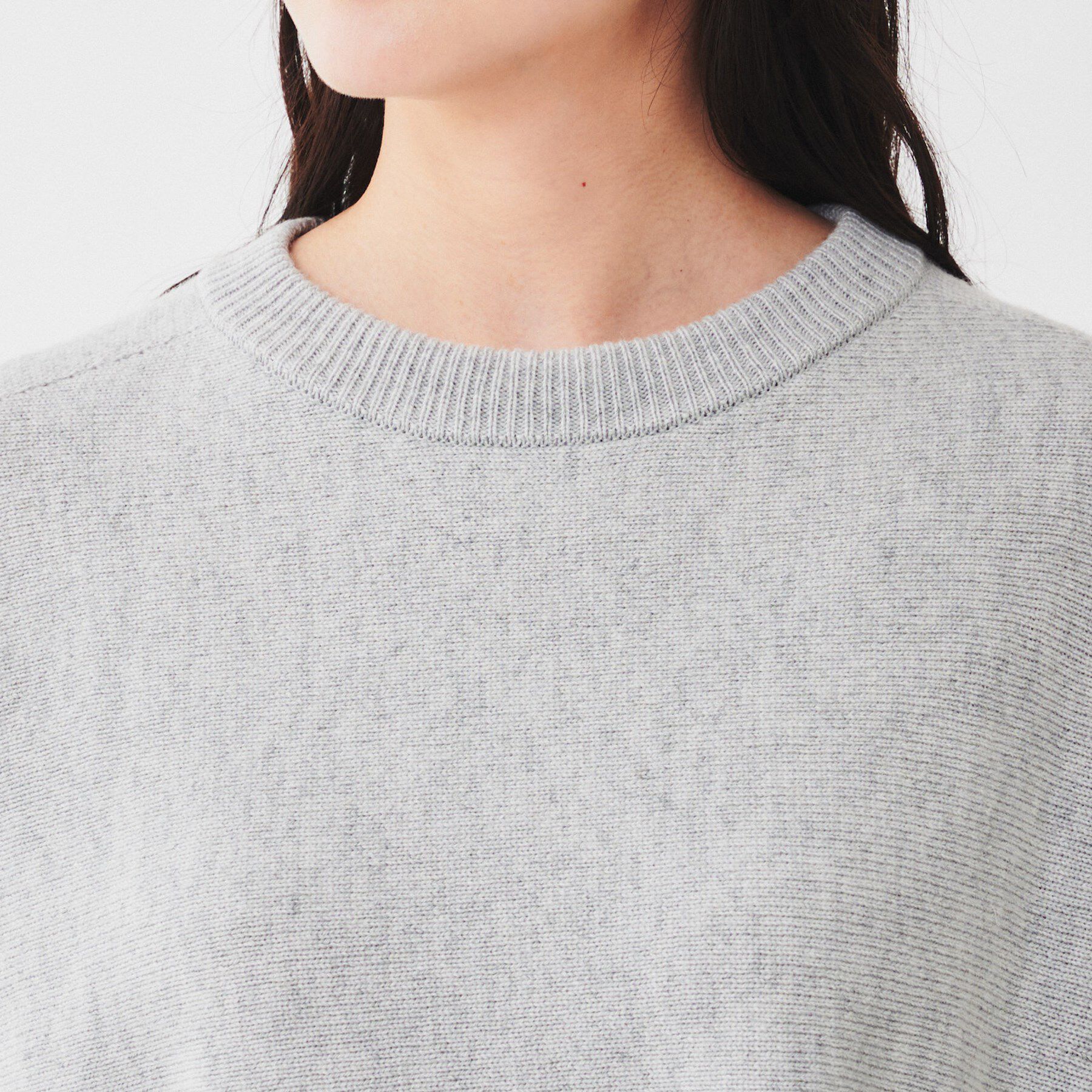 UNTITLED「ウールシルクカシミヤミックス ボートネックプルオーバーニット」|ニット・セーター|