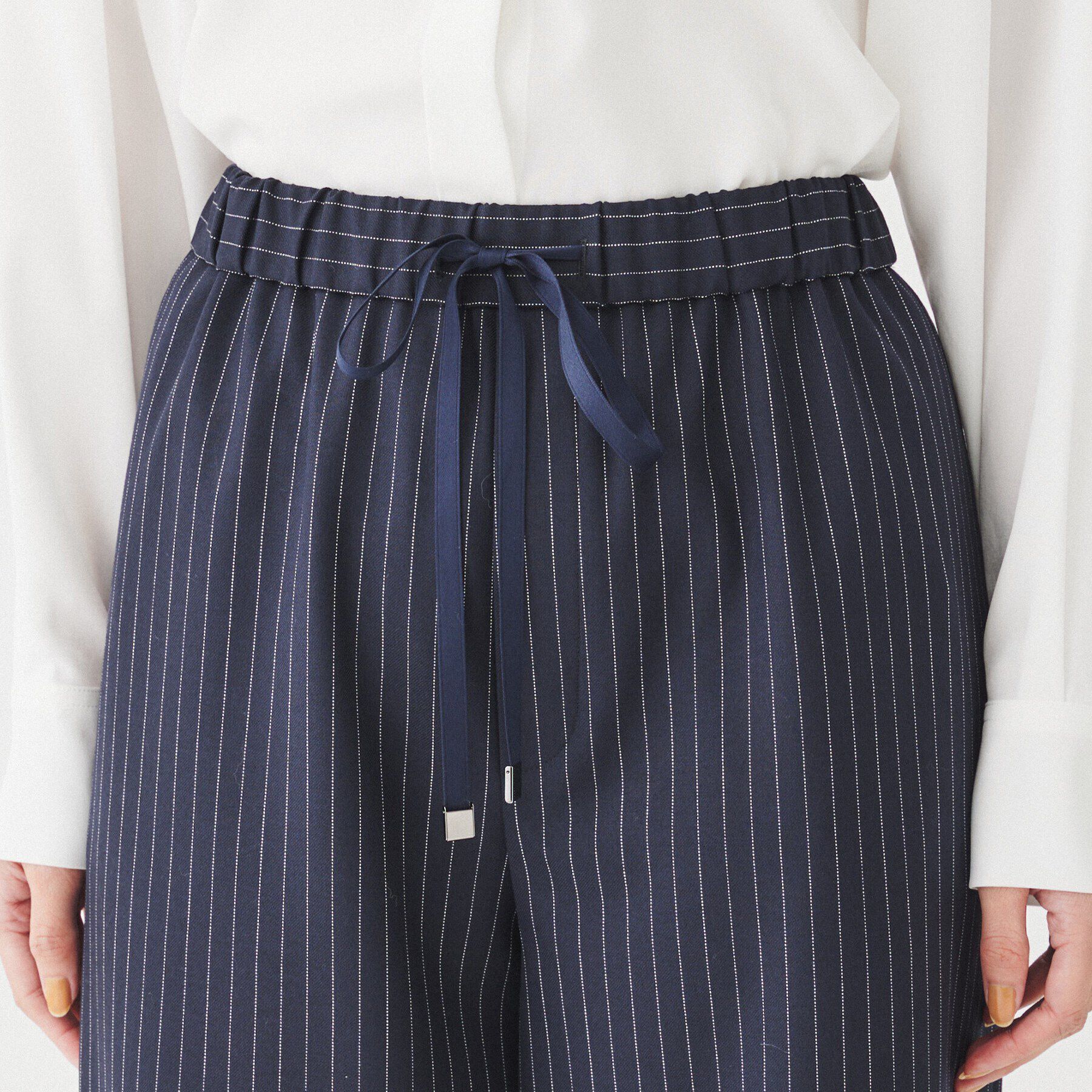 UNTITLED「【ウエストゴム/ワイド】ストライプイージーパンツ」|その他|