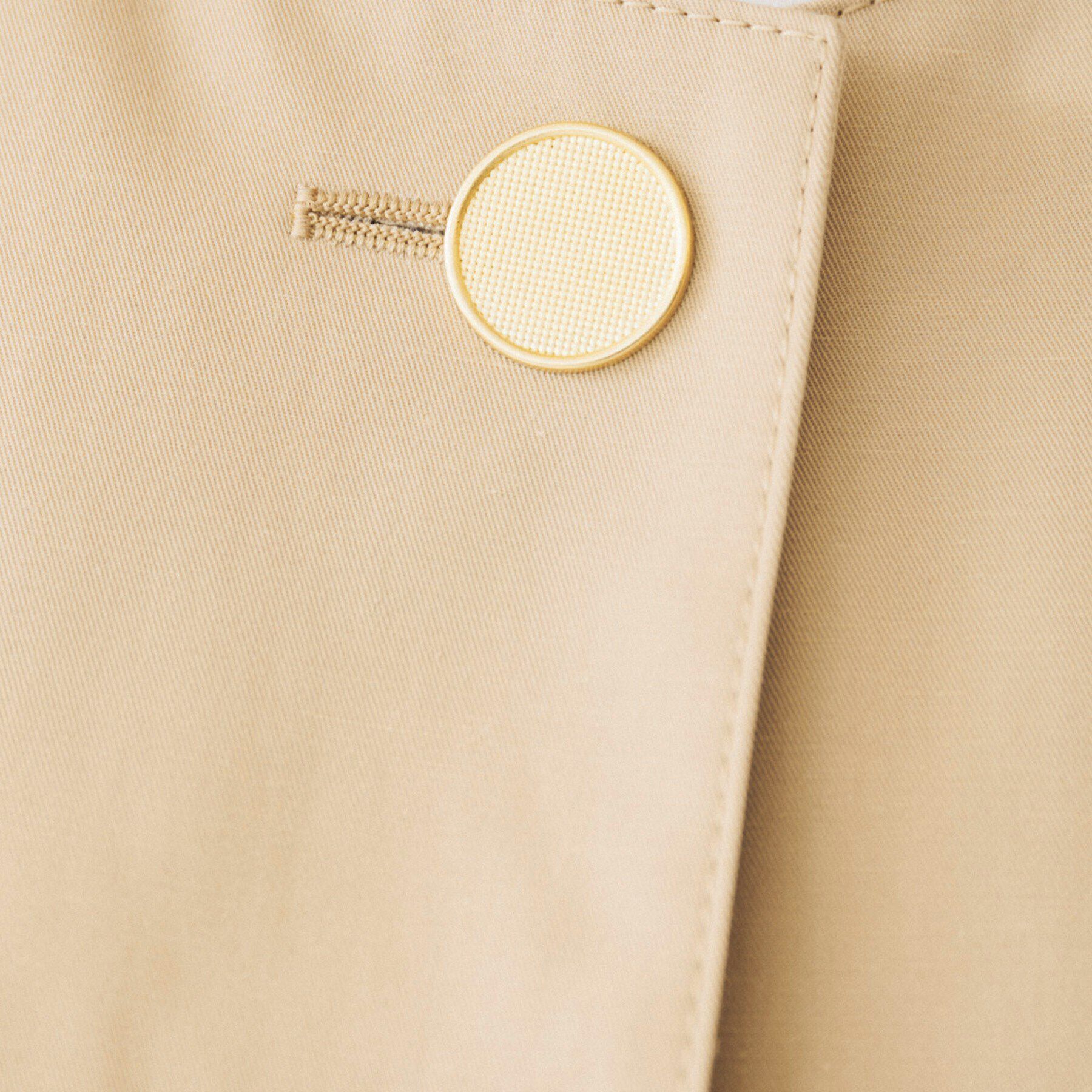 UNTITLED「【きれいめ/軽羽織り】コットンライク クルーネックジャケット」|ノーカラージャケット|