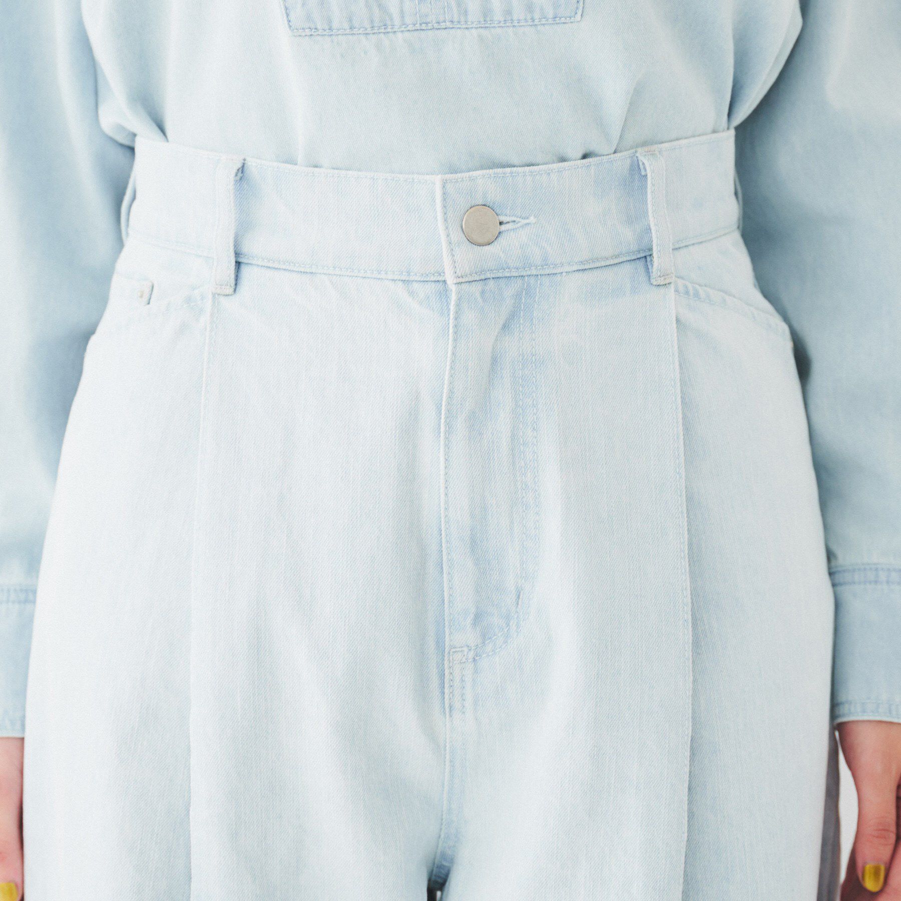 UNTITLED「カーブシルエット ワイドデニム」|デニム|