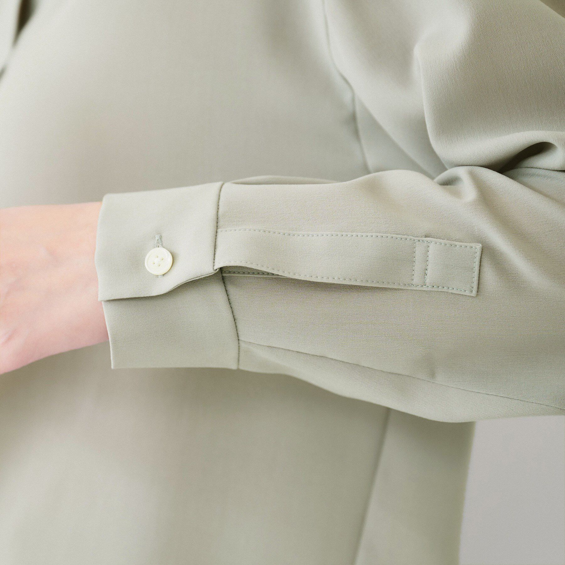 UNTITLED「【体型カバー/オンオフ使える】梳毛調ボイルシャツ」|シャツ・ブラウス|