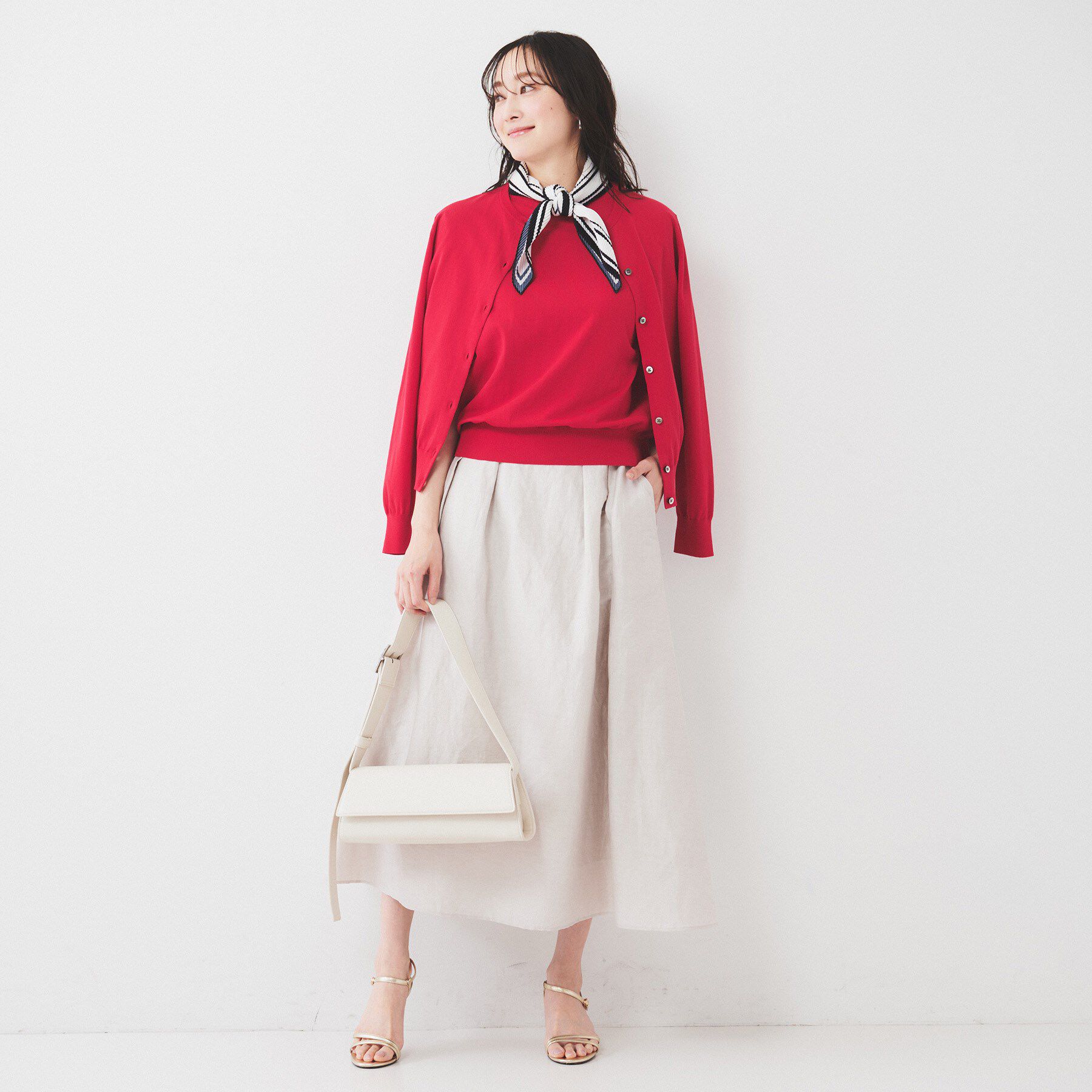 UNTITLED「【11色展開/コットン100/アンサンブル可能】クルーカーディガン」|カーディガン|