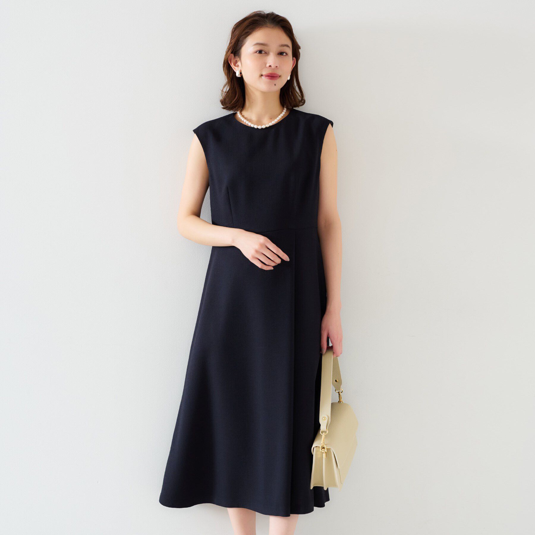 UNTITLED「【セットアップ可/きれいめ】ドライタッチワンピース」|ワンピース|