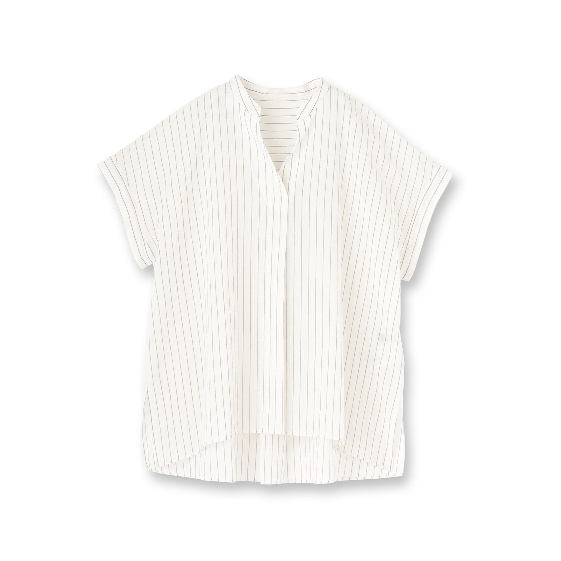 UNTITLED「【洗える/スキッパー】フレンチスリーブシアーブラウス」|シャツ・ブラウス|