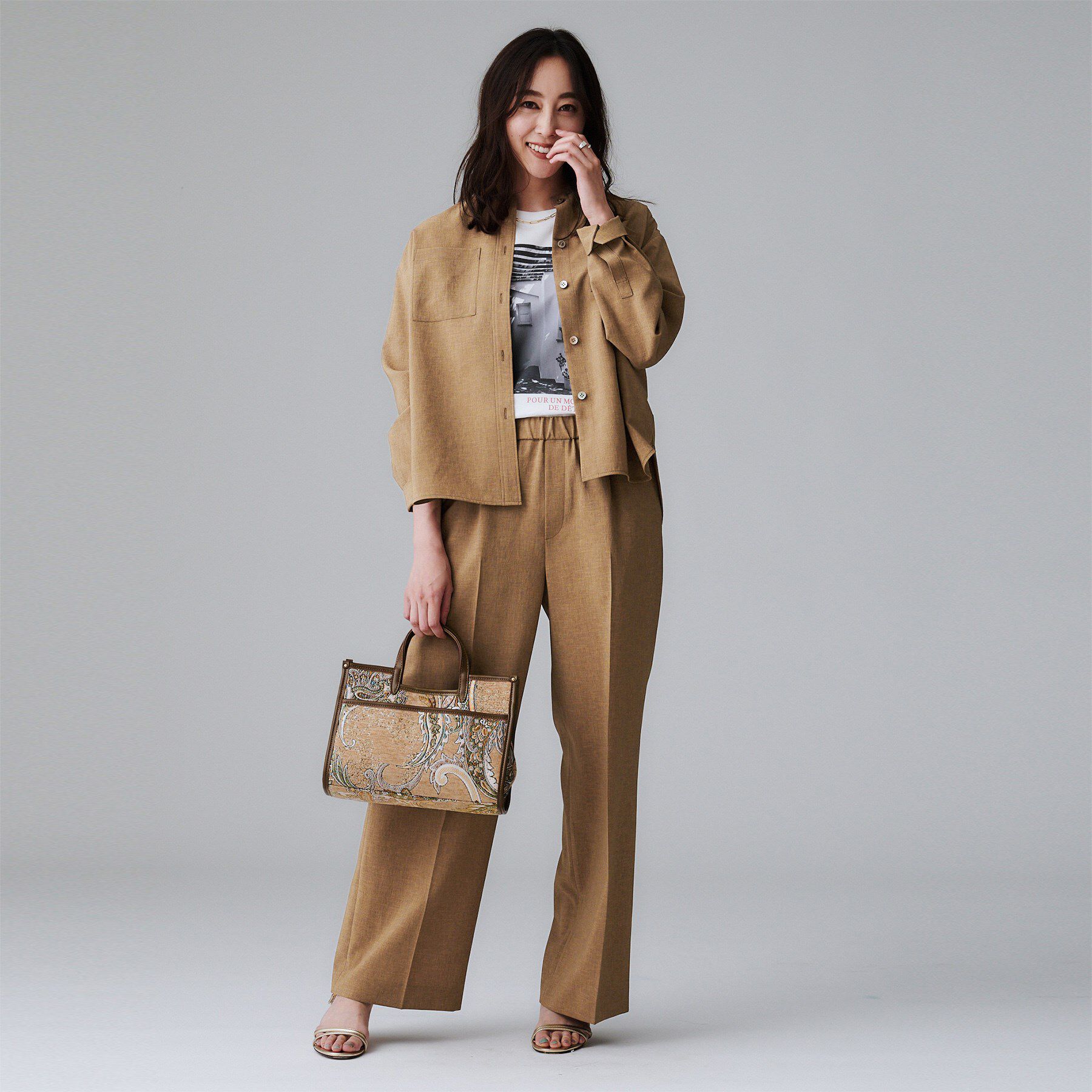 UNTITLED「【秋も着られる/セットアップ可】リラククールシャツ」|シャツ・ブラウス|