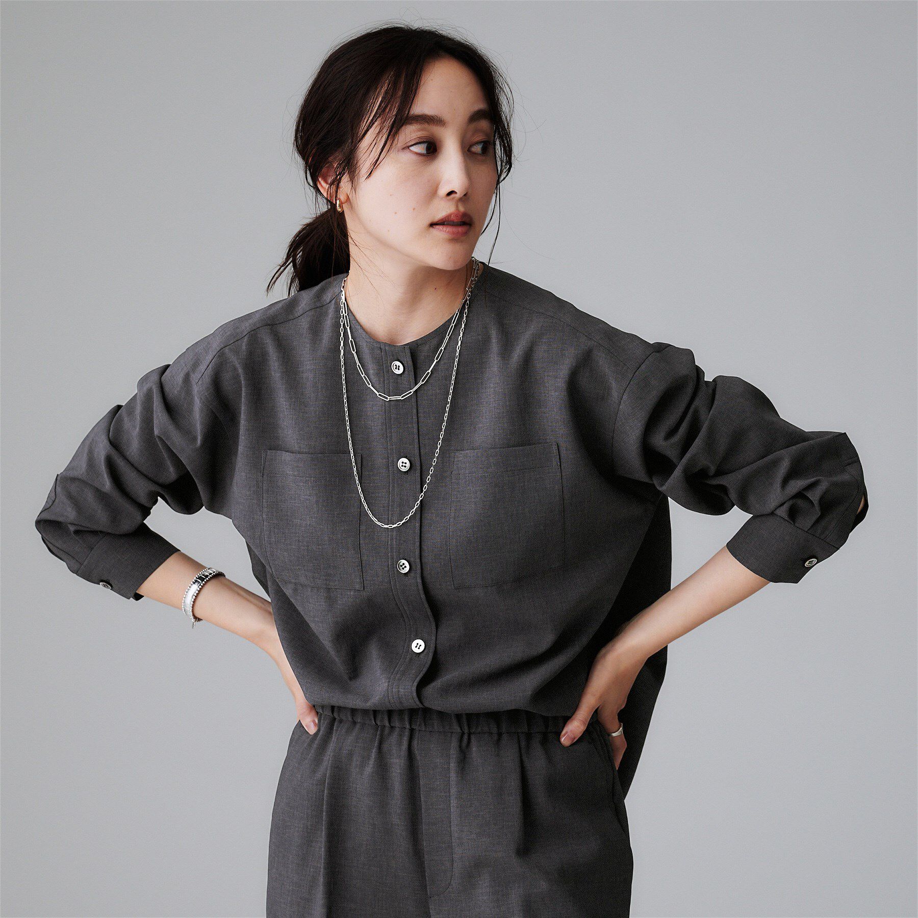 UNTITLED「【秋も着られる/セットアップ可】リラククールシャツ」|シャツ・ブラウス|