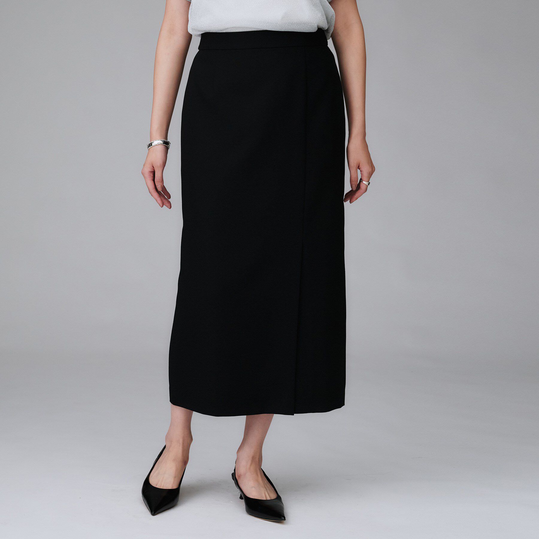 UNTITLED「【セットアップ可/洗える】スラブナロースカート」|スカート|